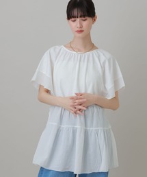 LAKOLE | 布帛切替ティアードチュニック / 694168(Tシャツ/カットソー)