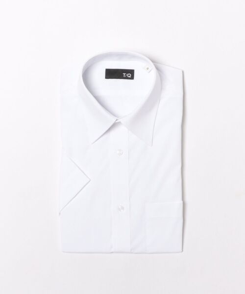 TAKA-Q(タカキュー)の「ワイシャツ メンズ イージーアイロン 綿混 レギュラーカラー 半袖 ビジネス ドレス NEWスタンダードフィット(ビジネスシャツ・メンズ・ホワイト・X-LARGE/MEDIUM/LARGE/3L/S)」の7枚目の写真