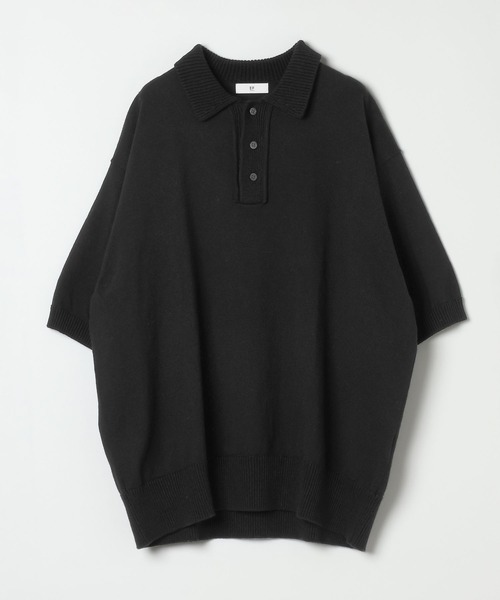 BAYFLOW(ベイフロー)の「【EF(エフ)】ニットポロシャツ(MEN)(ポロシャツ・メンズ・ブラック/クリアグリーン・LARGE/MEDIUM)」の4枚目の写真
