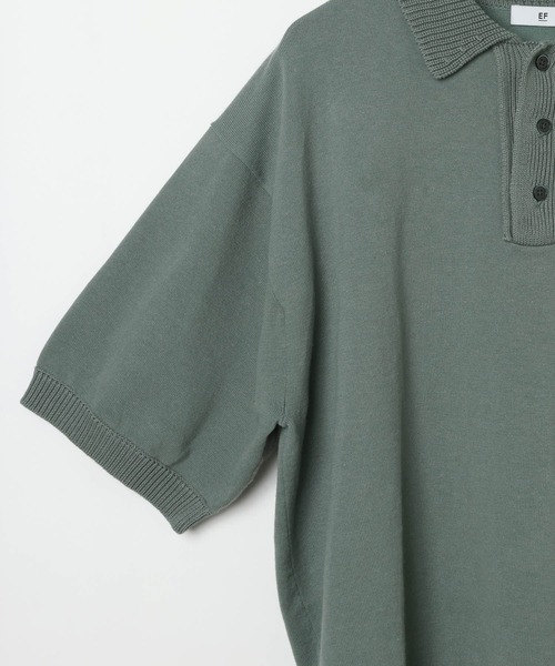 BAYFLOW(ベイフロー)の「【EF(エフ)】ニットポロシャツ(MEN)(ポロシャツ・メンズ・ブラック/クリアグリーン・LARGE/MEDIUM)」の8枚目の写真