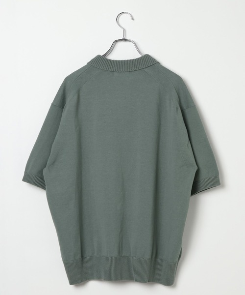 BAYFLOW(ベイフロー)の「【EF(エフ)】ニットポロシャツ(MEN)(ポロシャツ・メンズ・ブラック/クリアグリーン・LARGE/MEDIUM)」の9枚目の写真