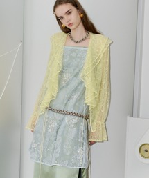 セール】Flower spangle wrap skirt/フラワースパンコールラップ