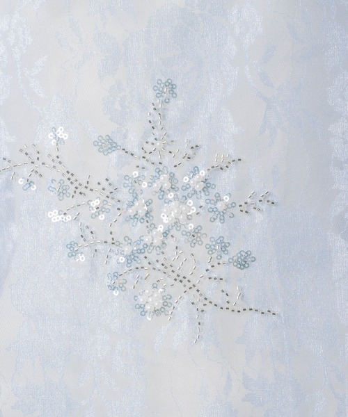 yae(ヤエ)の「Flower spangle layered dress / フラワースパンコールレイヤードドレス(ワンピース・レディース・ライトブルー・FREE)」の15枚目の写真