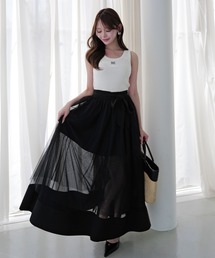 TULLE WRAP RIBBON SKIRT
