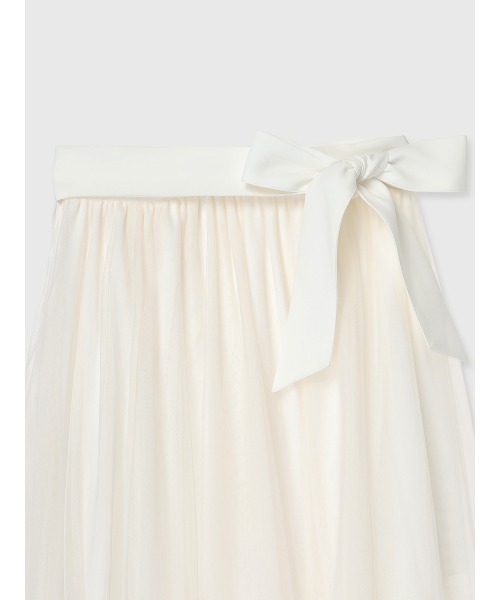 EIMY ISTOIRE(エイミーイストワール)の「TULLE WRAP RIBBON SKIRT(スカート・レディース・ブラック/ピンク/ホワイト・36/38)」の8枚目の写真