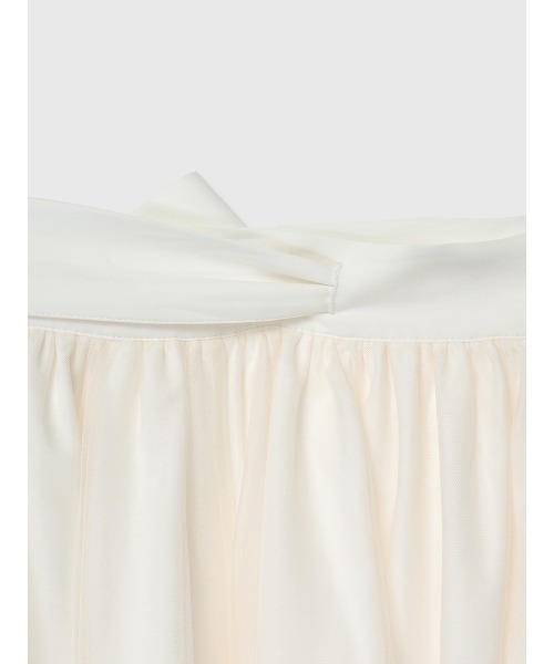 EIMY ISTOIRE(エイミーイストワール)の「TULLE WRAP RIBBON SKIRT(スカート・レディース・ブラック/ピンク/ホワイト・36/38)」の10枚目の写真
