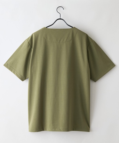 LB/S (エルビーエス)の「【HEAT BLOCKER/ヒートブロッカー】【まるで着る日傘!遮熱&UVカット】コットンライク キーネックTシャツ 吸水速乾 アンチピリング イージーケア ユニセックス(Tシャツ/カットソー・メンズ・ホワイト/チャコールグレー/ブラック/カーキ・LARGE/X-LARGE/MEDIUM)」の10枚目の写真