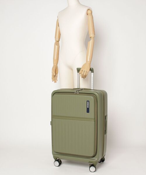 AMERICAN TOURISTER(アメリカンツーリスター)の「アメリカンツーリスター TRANTO スピナー68/25 エキスパンダー TSA BO カーキ(スーツケース/キャリーバッグ・メンズ・カーキ・M)」の19枚目の写真