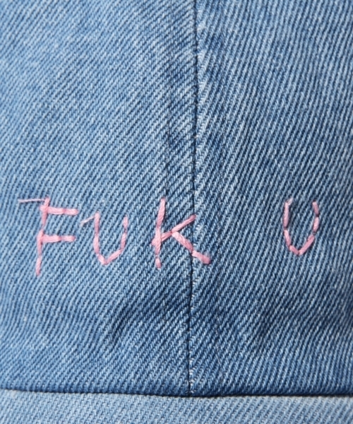 BEAMS T（ビームスティー）の「LABRAT / FUK U キャップ（キャップ・メンズ・インディゴブルー・ONE SIZE）」の10枚目の写真
