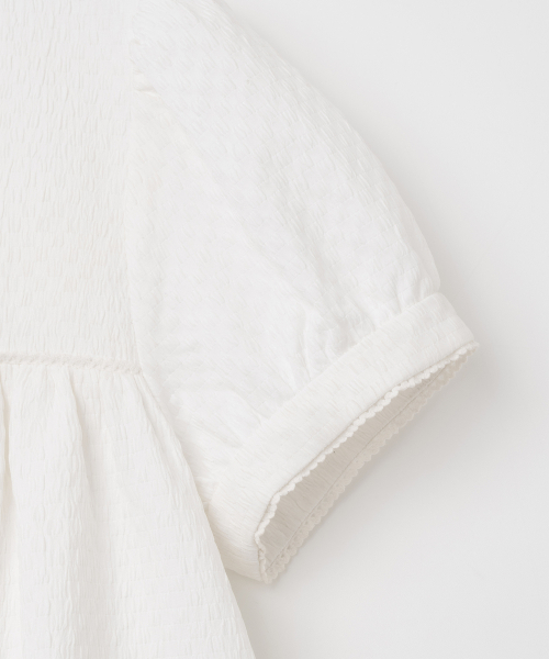 MILLO WOMEN（ミロウーマン）の「テクスチャーパフブラウス[ホワイト]（シャツ/ブラウス・レディース・その他・SMALL/MEDIUM）」の5枚目の写真