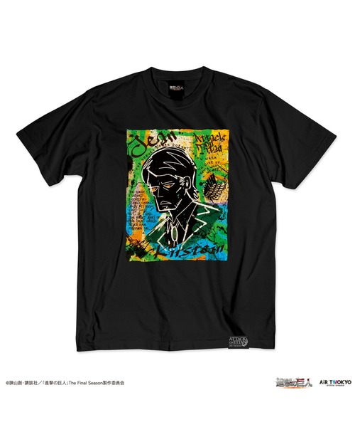 AIR TWOKYO(エアトゥーキョー)の「TVアニメ『進撃の巨人』The Final Season ウォールアートTシャツ(ジャン)(Tシャツ/カットソー・レディース・ブラック・SMALL/XX-LARGE/X-LARGE/LARGE/MEDIUM)」の3枚目の写真