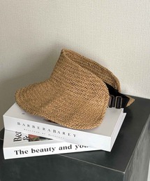 LOWO（ロワ）の「【天然草木100%使用】折りたたみストローサンバイザーハット（サンバイザー）」