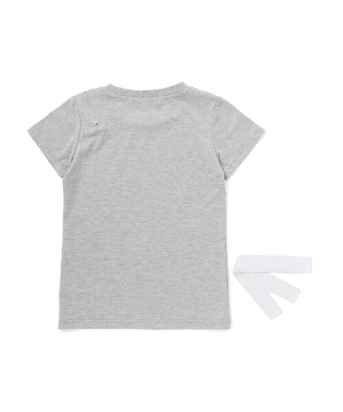 ZIDDY（ジディ）の「レースストールファスナーTシャツ(130~160cm)（Tシャツ/カットソー・キッズ・ブラック/グレー・130cm/140cm/FREE/150cm）」の14枚目の写真