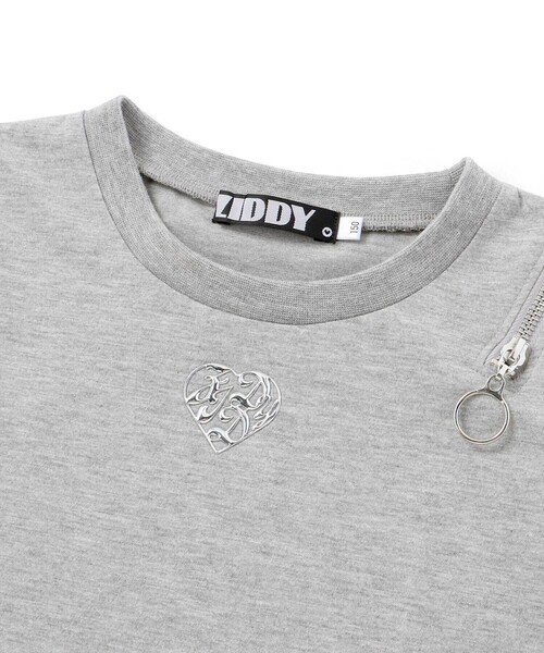 ZIDDY（ジディ）の「レースストールファスナーTシャツ(130~160cm)（Tシャツ/カットソー・キッズ・ブラック/グレー・130cm/140cm/FREE/150cm）」の15枚目の写真