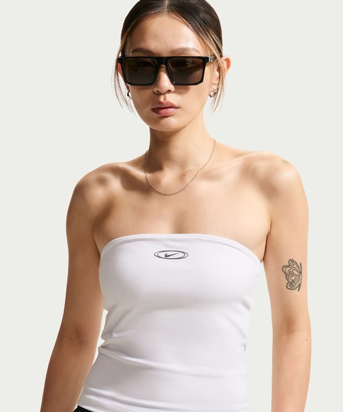 NIKE(ナイキ)の「NIKE AS W NK STREET GFX TUBE TOP / ナイキ ウィメンズ ストリート GFX チューブ トップ 【SP】(タンクトップ・レディース・ホワイト/ブラック・S/L/M)」の10枚目の写真