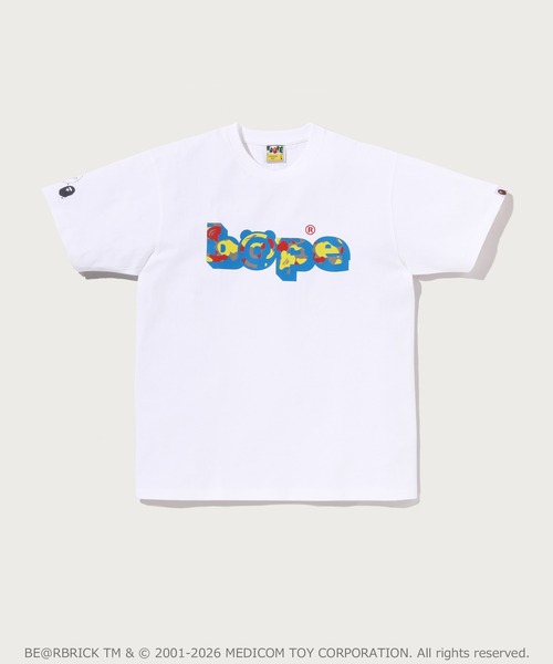 A BATHING APE(アベイシングエイプ)の「BAPE X MEDICOM TOY 30TH ANNIV. BAPE TEE(Tシャツ/カットソー・メンズ・ホワイト/ブラック・XX-LARGE/SMALL/X-LARGE/MEDIUM/LARGE)」の2枚目の写真