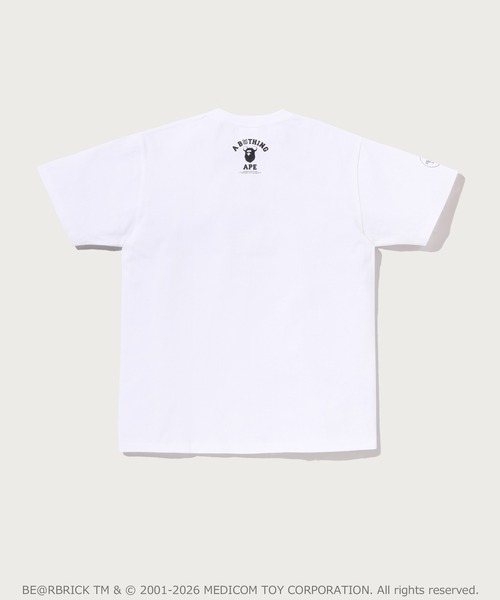 A BATHING APE(アベイシングエイプ)の「BAPE X MEDICOM TOY 30TH ANNIV. BAPE TEE(Tシャツ/カットソー・メンズ・ホワイト/ブラック・XX-LARGE/SMALL/X-LARGE/MEDIUM/LARGE)」の3枚目の写真