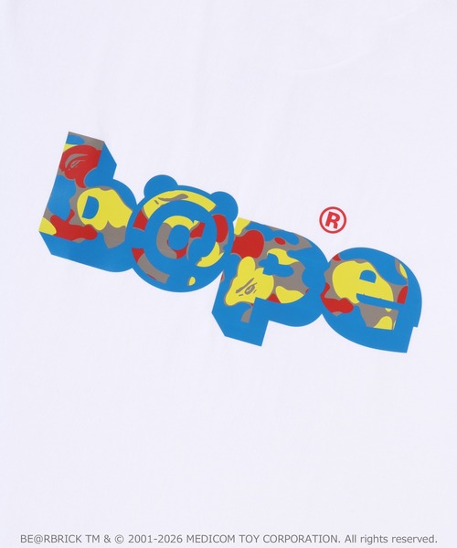 A BATHING APE(アベイシングエイプ)の「BAPE X MEDICOM TOY 30TH ANNIV. BAPE TEE(Tシャツ/カットソー・メンズ・ホワイト/ブラック・XX-LARGE/SMALL/X-LARGE/MEDIUM/LARGE)」の5枚目の写真