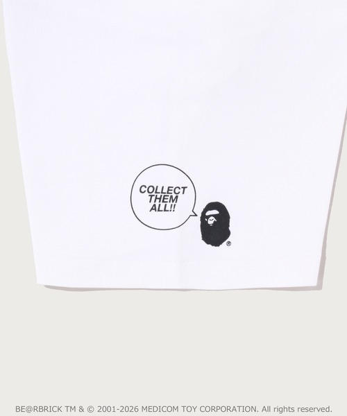 A BATHING APE(アベイシングエイプ)の「BAPE X MEDICOM TOY 30TH ANNIV. BAPE TEE(Tシャツ/カットソー・メンズ・ホワイト/ブラック・XX-LARGE/SMALL/X-LARGE/MEDIUM/LARGE)」の9枚目の写真