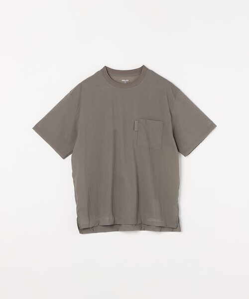 SHIPS any(シップス エニィ)の「SHIPS any:〈接触冷感/UVカット〉VEILICE リラックス クルーネック ポケット Tシャツ(セットアップ対応)◇(Tシャツ/カットソー・メンズ・チャコールグレー/オリーブ/ライトグレー・MEDIUM/X-LARGE/LARGE)」の5枚目の写真