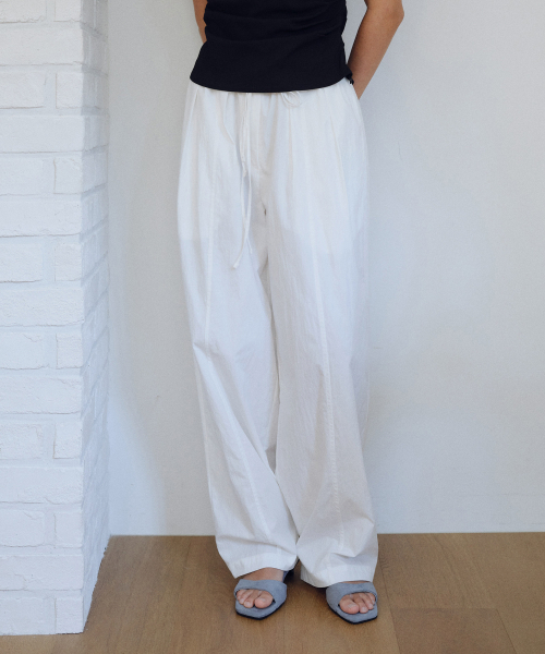 URAGO(ユラーゴ)の「Double string line pants(その他パンツ・レディース・ブラック/ライトカーキ/ライトピンク/ホワイト・FREE)」の7枚目の写真