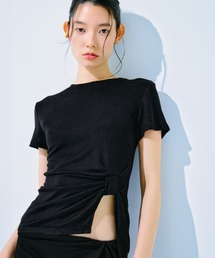 【kiehtova】KNOT LINE TOPS/ノット ライン トップス