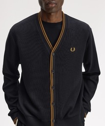 FRED PERRY | 【先行予約受付中】Tipped Pique Cardigan/ティップド鹿の子カーディガン(カーディガン/ボレロ)
