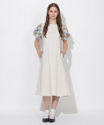 CB CRESTBRIDGE（シービークレストブリッジ）の「【Meシリーズ】パフスリーブチェックワンピース（ワンピース）」