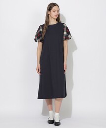 CB CRESTBRIDGE（シービークレストブリッジ）の「【Meシリーズ】パフスリーブチェックワンピース（ワンピース）」
