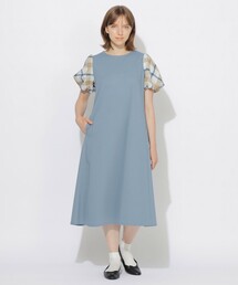 CB CRESTBRIDGE（シービークレストブリッジ）の「【Meシリーズ】パフスリーブチェックワンピース（ワンピース）」