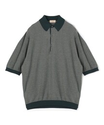 【別注】JOHN SMEDLEY 30Gハニカム編み ニットポロ ISIS