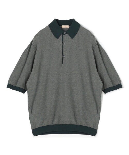 JOHN SMEDLEY(ジョンスメドレー)の「【別注】JOHN SMEDLEY 30Gハニカム編み ニットポロ ISIS(ニット/セーター・メンズ・ブラウン系その他/グリーン系その他/ブルー系その他・M/S/L)」の3枚目の写真
