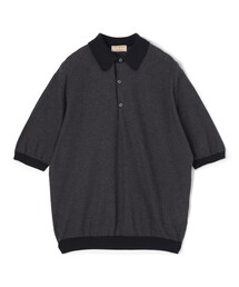 【別注】JOHN SMEDLEY 30Gハニカム編み ニットポロ ISIS