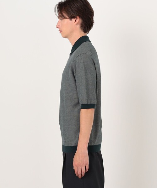 JOHN SMEDLEY(ジョンスメドレー)の「【別注】JOHN SMEDLEY 30Gハニカム編み ニットポロ ISIS(ニット/セーター・メンズ・ブラウン系その他/グリーン系その他/ブルー系その他・M/S/L)」の7枚目の写真