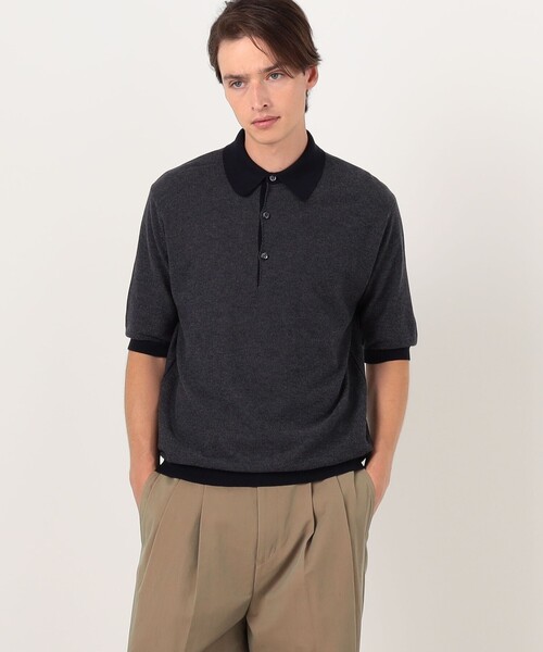 JOHN SMEDLEY(ジョンスメドレー)の「【別注】JOHN SMEDLEY 30Gハニカム編み ニットポロ ISIS(ニット/セーター・メンズ・ブラウン系その他/グリーン系その他/ブルー系その他・M/S/L)」の18枚目の写真