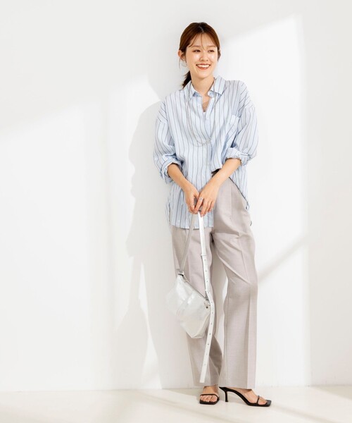NOLLEY’S(ノーリーズ)の「ウォッシャブルストライプオーバーシャツ(シャツ/ブラウス・レディース・ピンク系その他3/ブルー系その他3・38)」の17枚目の写真