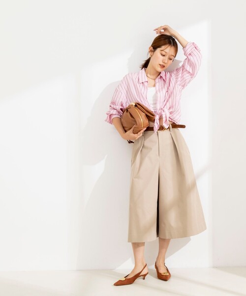 NOLLEY’S(ノーリーズ)の「ウォッシャブルストライプオーバーシャツ(シャツ/ブラウス・レディース・ピンク系その他3/ブルー系その他3・38)」の11枚目の写真