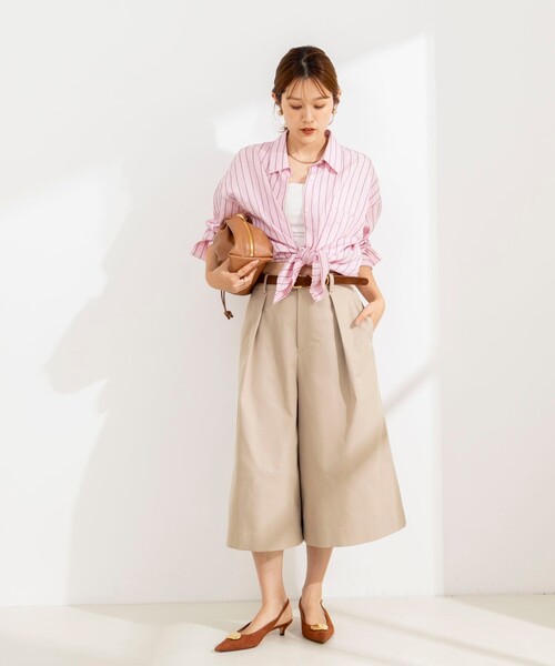 NOLLEY’S(ノーリーズ)の「ウォッシャブルストライプオーバーシャツ(シャツ/ブラウス・レディース・ピンク系その他3/ブルー系その他3・38)」の10枚目の写真