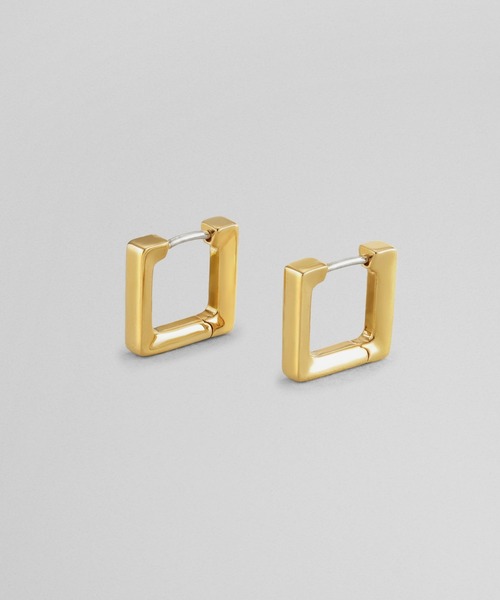 PLUS VENDOME(プラス ヴァンドーム)の「スクエア_キャッチレスピアス(ピアス(両耳用)・レディース・ゴールド/シルバー・ONE SIZE)」の2枚目の写真