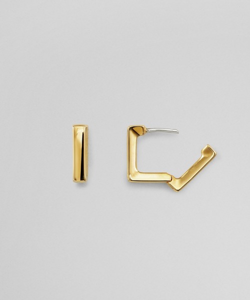 PLUS VENDOME(プラス ヴァンドーム)の「スクエア_キャッチレスピアス(ピアス(両耳用)・レディース・ゴールド/シルバー・ONE SIZE)」の8枚目の写真