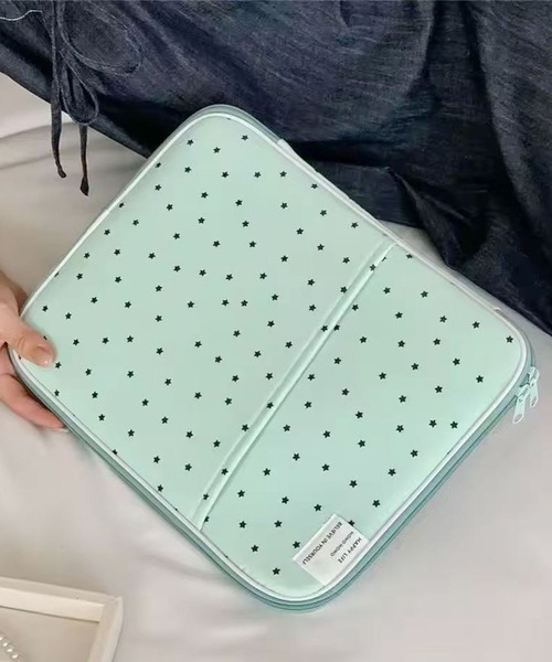 ammy.（エイミードット）の「【 ammy. / エイミードット 】 ミニスター クッション タブレット ケース/11インチ/13インチ（PC・タブレットケース・レディース・ミント/ブラック/ブラウン/ピンク・13/11）」の9枚目の写真