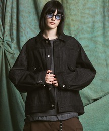 Studs Design Rigid Denim Jacket / スタッズデザインリジッドデニム