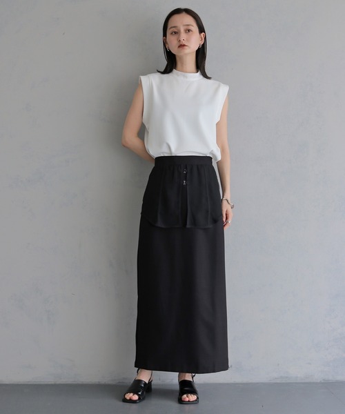 &g'aime(アンジェム)の「【&g'aime 】バックデザイントップス Back Design Top(Tシャツ/カットソー・レディース・ブラック/ホワイト・FREE)」の11枚目の写真