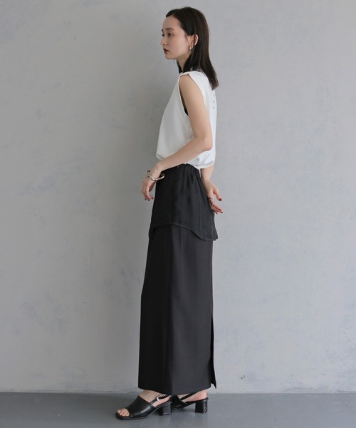 &g'aime(アンジェム)の「【&g'aime 】バックデザイントップス Back Design Top(Tシャツ/カットソー・レディース・ブラック/ホワイト・FREE)」の12枚目の写真