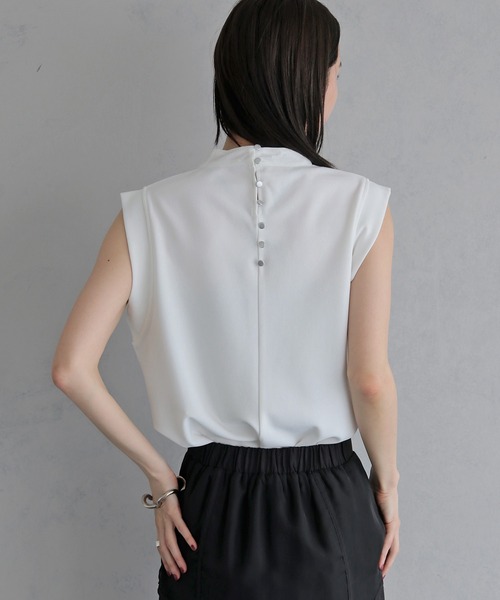 &g'aime(アンジェム)の「【&g'aime 】バックデザイントップス Back Design Top(Tシャツ/カットソー・レディース・ブラック/ホワイト・FREE)」の9枚目の写真