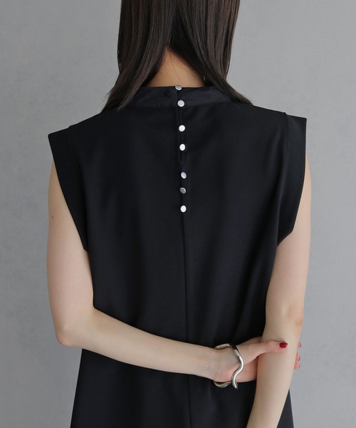 &g'aime(アンジェム)の「【&g'aime 】バックデザイントップス Back Design Top(Tシャツ/カットソー・レディース・ブラック/ホワイト・FREE)」の21枚目の写真