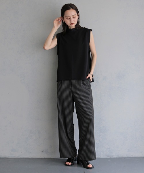&g'aime(アンジェム)の「【&g'aime 】バックデザイントップス Back Design Top(Tシャツ/カットソー・レディース・ブラック/ホワイト・FREE)」の22枚目の写真