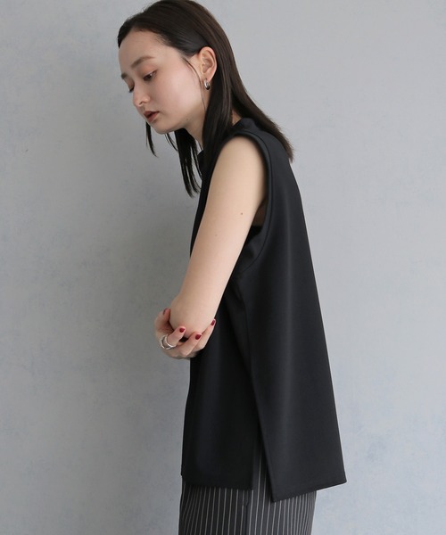 &g'aime(アンジェム)の「【&g'aime 】バックデザイントップス Back Design Top(Tシャツ/カットソー・レディース・ブラック/ホワイト・FREE)」の18枚目の写真