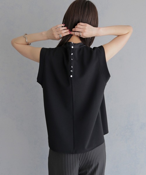 &g'aime(アンジェム)の「【&g'aime 】バックデザイントップス Back Design Top(Tシャツ/カットソー・レディース・ブラック/ホワイト・FREE)」の19枚目の写真