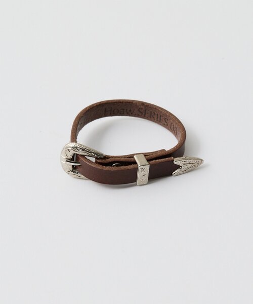 Whim Gazette(ウィムガゼット)の「【Hoaw.】レザーモチーフブレスレット(ブレスレット・レディース・ダークブラウン/ブラック・FREE)」の10枚目の写真